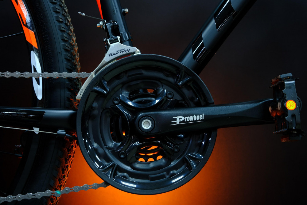 Lorak Sel 9150 Матовый Чёрный/Оранжевый 17р (на рост 155-173)