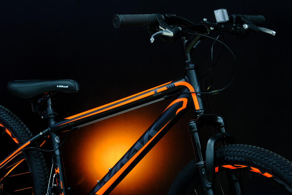 Lorak MAX 150 Матовый Чёрный/Оранжевый 15р (на рост 141-160)